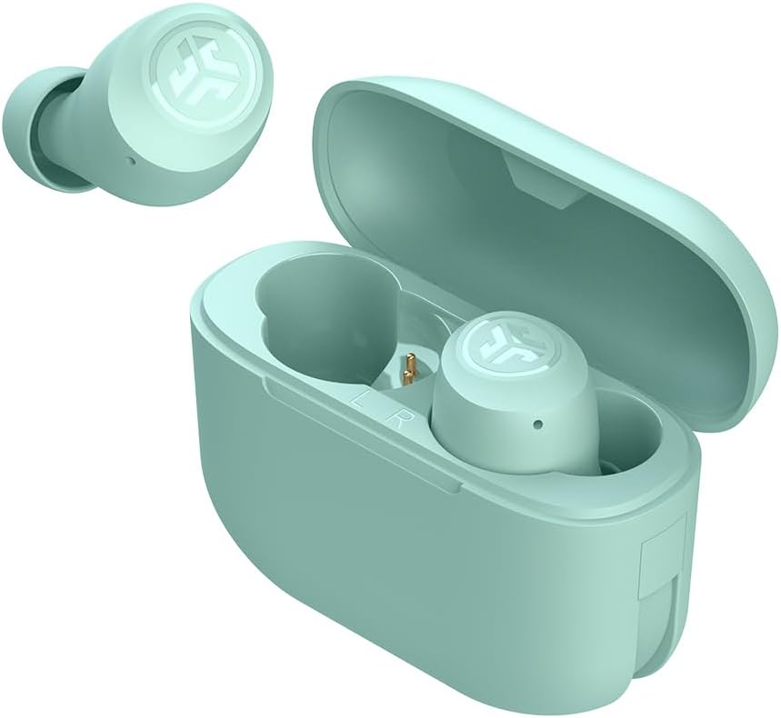 JLab Go Air Pop True Wireless Earbuds, in Ear Headphones, Bluetooth Earphones, Ear Buds with 32H Playtime, Bluetooth Earbuds with Microphone, USB Charging Case, Dual Connect, EQ3 Sound, Mint - Image 4