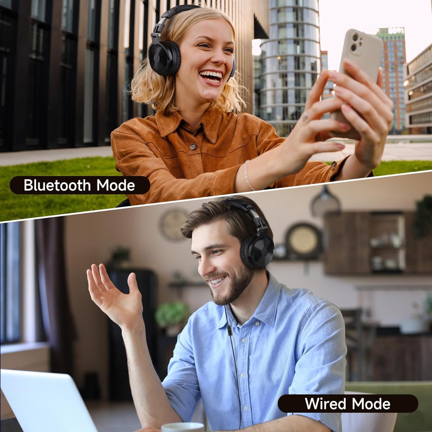 OneOdio Pro C Wired & Wireless Over-Ear Headphones, 110H, 50mm Drivers - Image 5