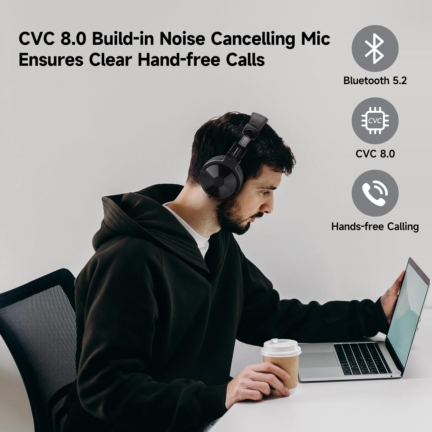 OneOdio Pro C Wired & Wireless Over-Ear Headphones, 110H, 50mm Drivers - Image 6
